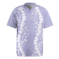 Puakenikeni and Maile Lei Rugby Jersey Purple Double Strand Lei LT9 Purple - Polynesian Pride