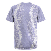 Puakenikeni and Maile Lei Rugby Jersey Purple Double Strand Lei LT9 - Polynesian Pride