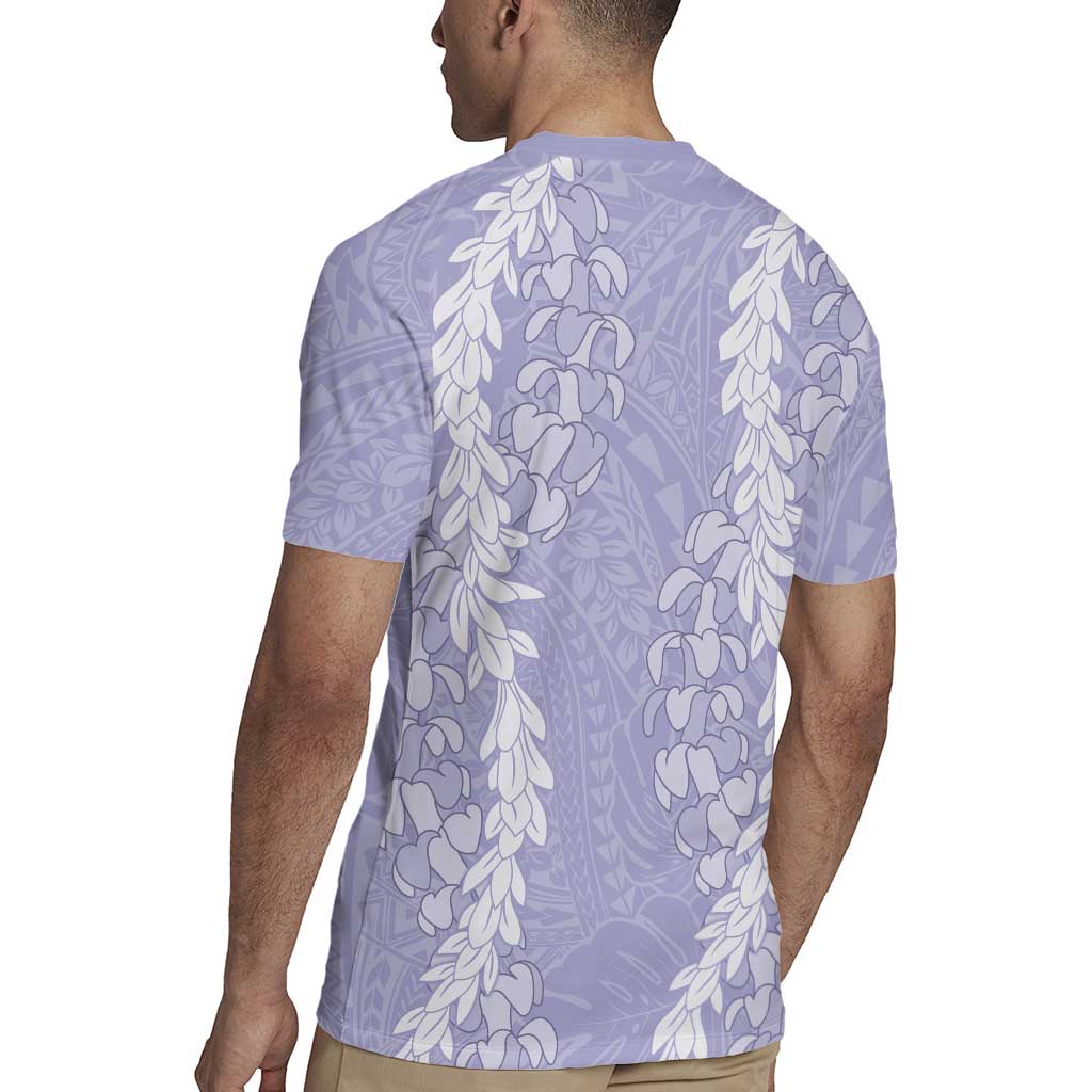 Puakenikeni and Maile Lei Rugby Jersey Purple Double Strand Lei LT9 - Polynesian Pride