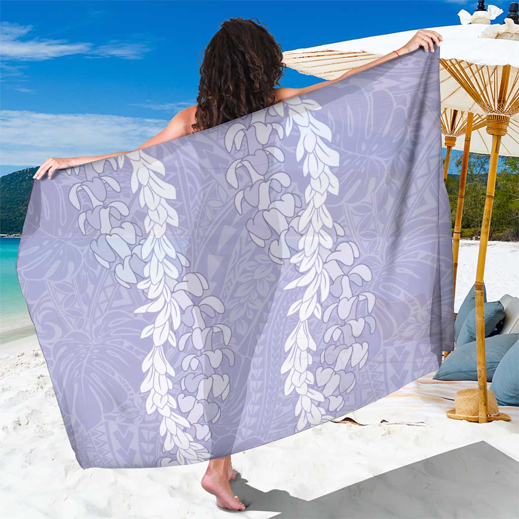 Puakenikeni and Maile Lei Sarong Purple Double Strand Lei