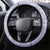 Puakenikeni and Maile Lei Steering Wheel Cover Purple Double Strand Lei