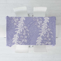 Puakenikeni and Maile Lei Tablecloth Purple Double Strand Lei