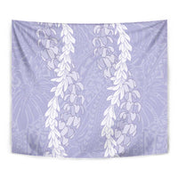 Puakenikeni and Maile Lei Tapestry Purple Double Strand Lei