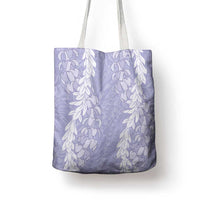 Puakenikeni and Maile Lei Tote Bag Purple Double Strand Lei - Polynesian Pride