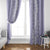 Puakenikeni and Maile Lei Window Curtain Purple Double Strand Lei