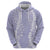 Puakenikeni and Maile Lei Zip Hoodie Purple Double Strand Lei