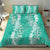Puakenikeni and Maile Lei Bedding Set Sage Green Double Strand Lei