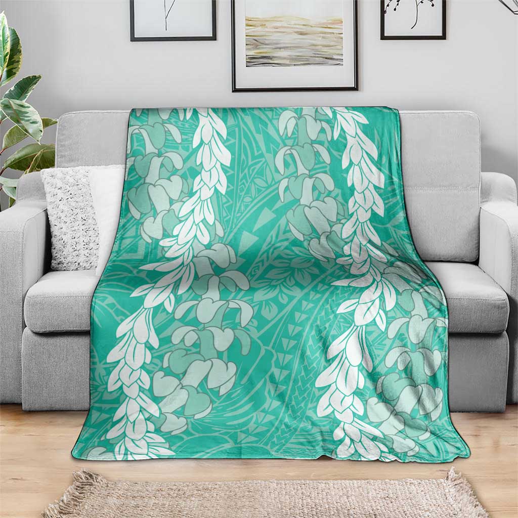 Puakenikeni and Maile Lei Blanket Sage Green Double Strand Lei