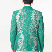 Puakenikeni and Maile Lei Blazer Sage Green Double Strand Lei - Polynesian Pride