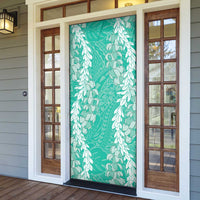 Puakenikeni and Maile Lei Door Cover Sage Green Double Strand Lei - Polynesian Pride