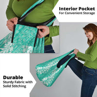 Puakenikeni and Maile Lei Grocery Bag Sage Green Double Strand Lei