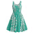 Puakenikeni and Maile Lei Midi Dress Sage Green Double Strand Lei - Polynesian Pride