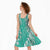 Puakenikeni and Maile Lei Midi Dress Sage Green Double Strand Lei - Polynesian Pride