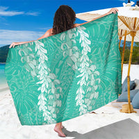 Puakenikeni and Maile Lei Sarong Sage Green Double Strand Lei