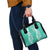 Puakenikeni and Maile Lei Shoulder Handbag Sage Green Double Strand Lei