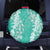 Puakenikeni and Maile Lei Spare Tire Cover Sage Green Double Strand Lei