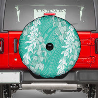 Puakenikeni and Maile Lei Spare Tire Cover Sage Green Double Strand Lei