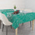 Puakenikeni and Maile Lei Tablecloth Sage Green Double Strand Lei