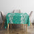 Puakenikeni and Maile Lei Tablecloth Sage Green Double Strand Lei