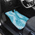 Blue Puakenikeni and Maile Lei Car Mats Hawaiian Style Tribal Tapa Double Strand Lei