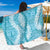 Blue Puakenikeni and Maile Lei Sarong Hawaiian Style Tribal Tapa Double Strand Lei