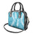 Blue Puakenikeni and Maile Lei Shoulder Handbag Hawaiian Style Tribal Tapa Double Strand Lei