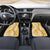 Gold Puakenikeni and Maile Lei Car Mats Hawaiian Style Tribal Tapa Double Strand Lei