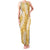 Gold Puakenikeni and Maile Lei Family Matching Tank Maxi Dress and Hawaiian Shirt Hawaiian Style Tribal Tapa Double Strand Lei