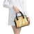 Gold Puakenikeni and Maile Lei Shoulder Handbag Hawaiian Style Tribal Tapa Double Strand Lei