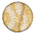 Gold Puakenikeni and Maile Lei Spare Tire Cover Hawaiian Style Tribal Tapa Double Strand Lei