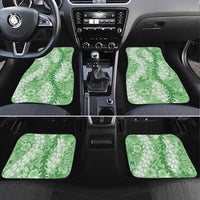 Green Puakenikeni and Maile Lei Car Mats Hawaiian Style Tribal Tapa Double Strand Lei