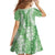 Green Puakenikeni and Maile Lei Family Matching Tank Maxi Dress and Hawaiian Shirt Hawaiian Style Tribal Tapa Double Strand Lei