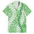 Green Puakenikeni and Maile Lei Family Matching Tank Maxi Dress and Hawaiian Shirt Hawaiian Style Tribal Tapa Double Strand Lei