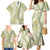 Vintage Puakenikeni and Maile Lei Family Matching Mermaid Dress and Hawaiian Shirt Hawaiian Style Tribal Tapa Double Strand Lei