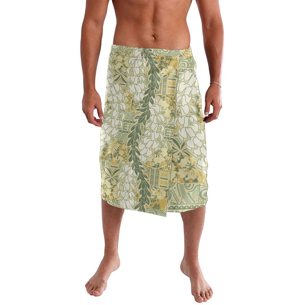 Vintage Puakenikeni and Maile Lei Lavalava Hawaiian Style Tribal Tapa Double Strand Lei