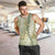 Vintage Puakenikeni and Maile Lei Men Tank Top Hawaiian Style Tribal Tapa Double Strand Lei