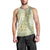 Vintage Puakenikeni and Maile Lei Men Tank Top Hawaiian Style Tribal Tapa Double Strand Lei