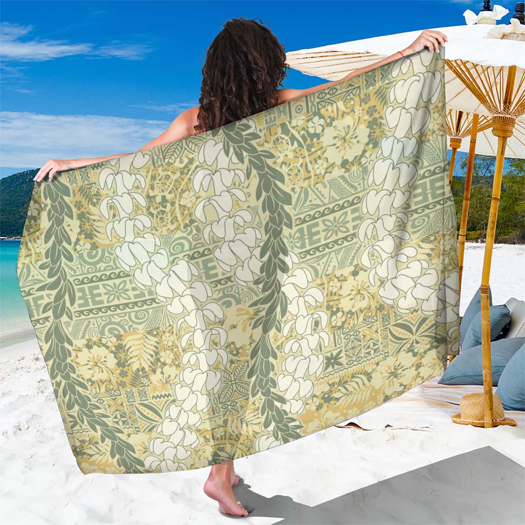 Vintage Puakenikeni and Maile Lei Sarong Hawaiian Style Tribal Tapa Double Strand Lei