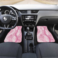 Pink Puakenikeni and Maile Lei Car Mats Hawaiian Style Tribal Tapa Double Strand Lei