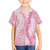 Pink Puakenikeni and Maile Lei Family Matching Summer Maxi Dress and Hawaiian Shirt Hawaiian Style Tribal Tapa Double Strand Lei