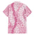 Pink Puakenikeni and Maile Lei Family Matching Tank Maxi Dress and Hawaiian Shirt Hawaiian Style Tribal Tapa Double Strand Lei