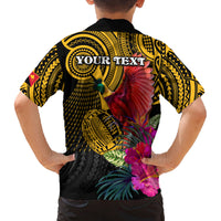 Personalised Papua New Guinea Rugby Family Matching Summer Maxi Dress and Hawaiian Shirt PNG Kumuls Champions Pacific Bowl LT9 - Polynesian Pride