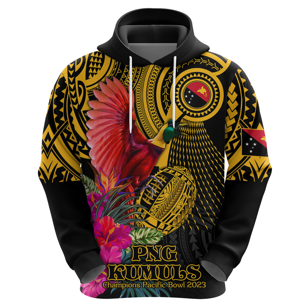 Personalised Papua New Guinea Rugby Hoodie PNG Kumuls Champions Pacific Bowl LT9 - Polynesian Pride
