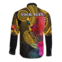 Personalised Papua New Guinea Rugby Long Sleeve Button Shirt PNG Kumuls Champions Pacific Bowl LT9 - Polynesian Pride