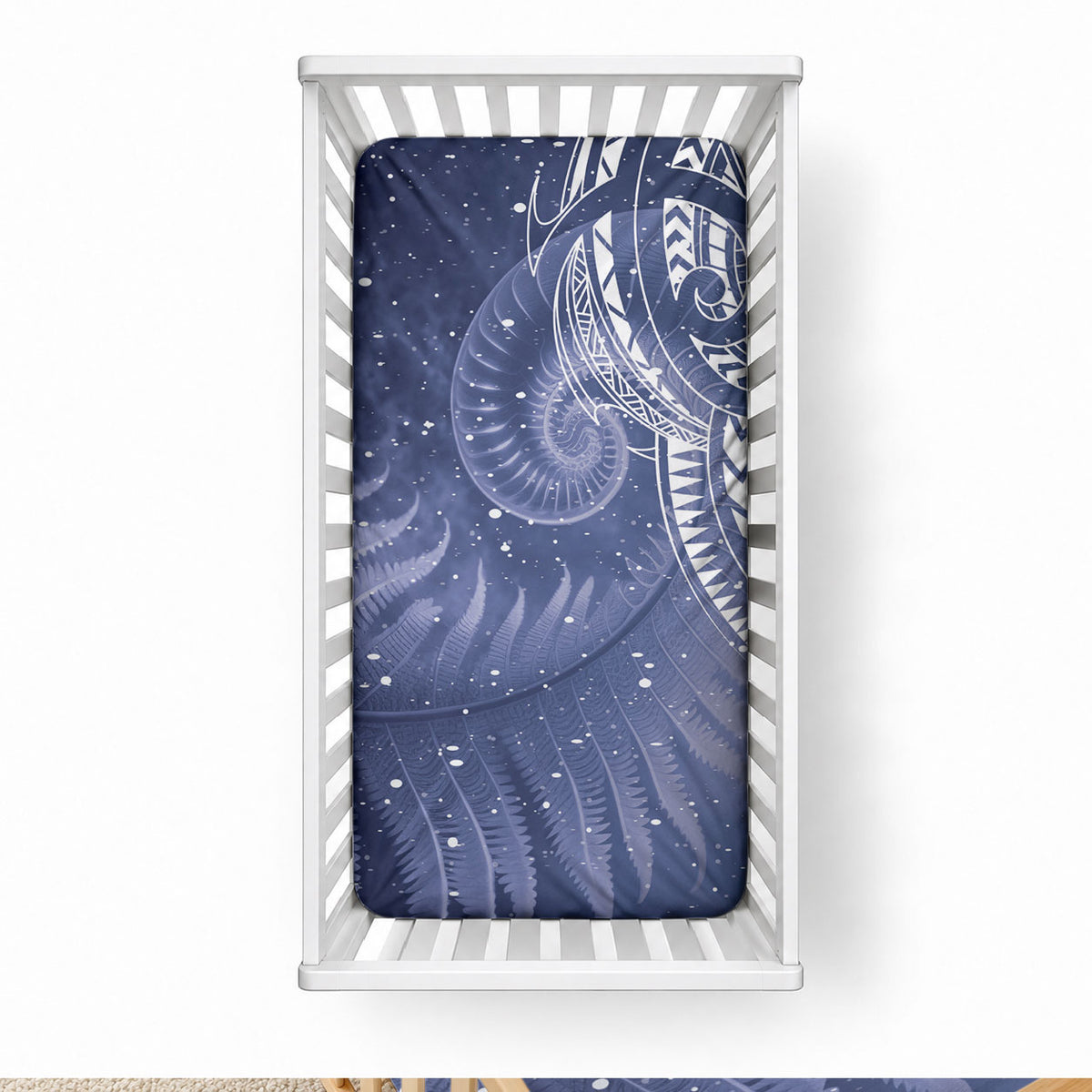 New Zealand Galaxy Fern Baby Bed Cover LT9 28 × 52 in Galaxy - Polynesian Pride