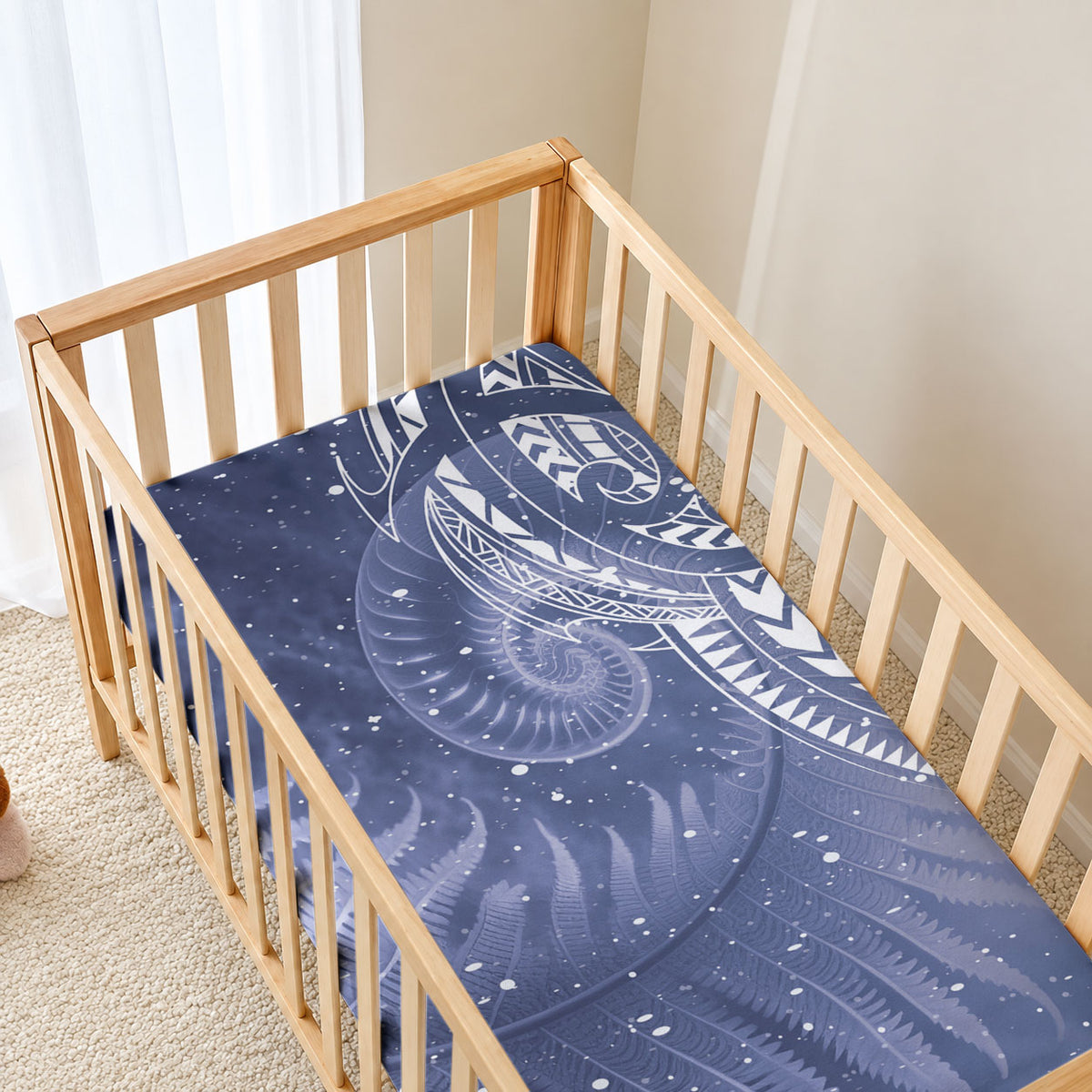 New Zealand Galaxy Fern Baby Bed Cover LT9 - Polynesian Pride