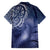 New Zealand Galaxy Fern Family Matching Short Sleeve Bodycon Dress and Hawaiian Shirt