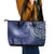 New Zealand Galaxy Fern Leather Tote Bag