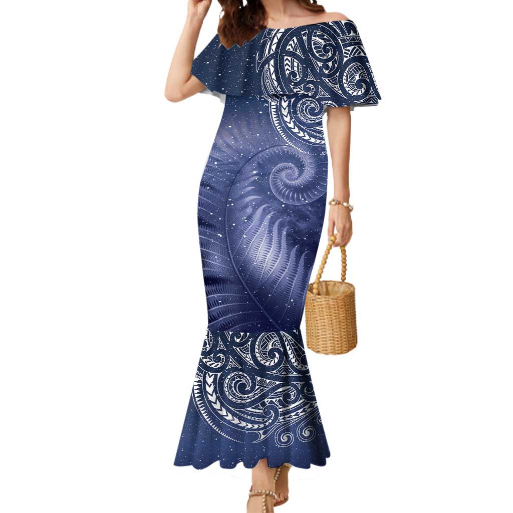 New Zealand Galaxy Fern Mermaid Dress