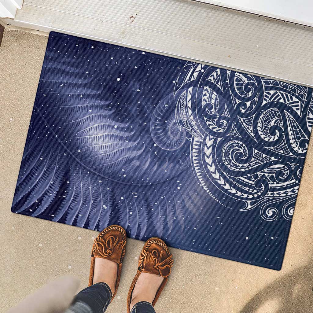 New Zealand Galaxy Fern Rubber Doormat